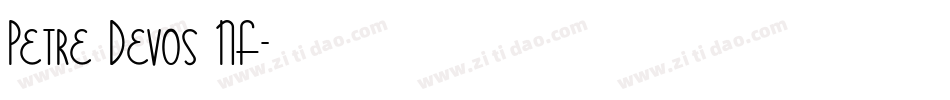 Petre Devos NF字体转换